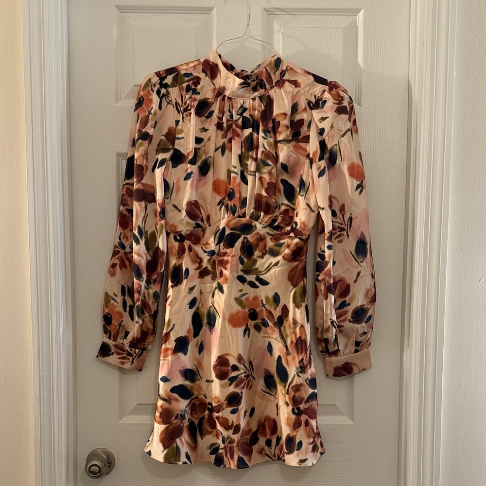 Lost + Wander Cream and Tan Dress
